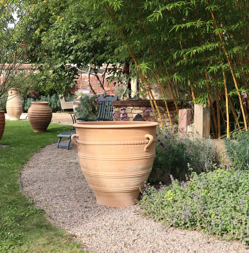 Terracotta Pflanzkübel XXL "Rosa", H=80cm