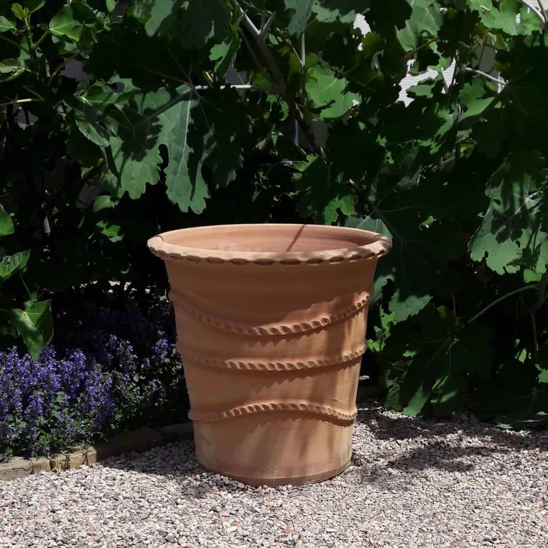 Terracotta Pflanzkübel "Acanthus", H=40 cm