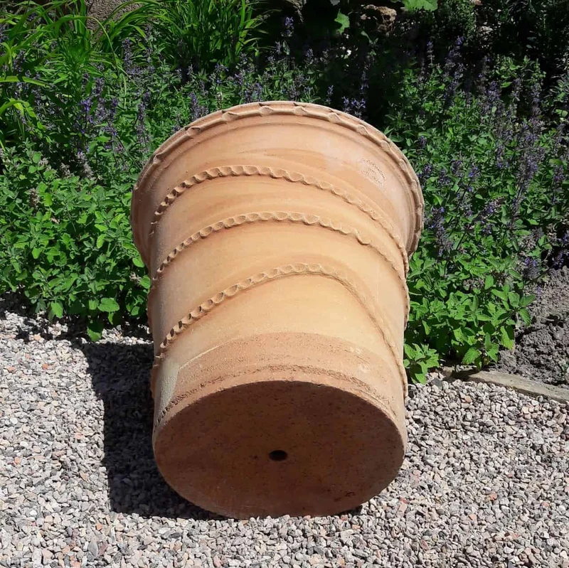 Terracotta Pflanzkübel "Acanthus", H=40 cm