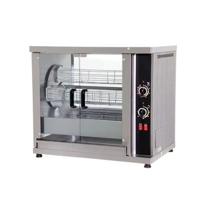 Elektro Hähnchengrill - 4 Körbe - 5,4 kW - 1020x640x830 mm
