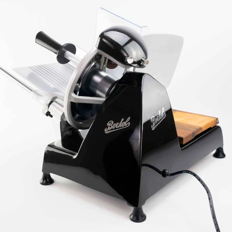 Berkel Red Line 250 Schwarz, Original Profi-Aufschnittmaschine 25 cm Messer + Einlegebrett