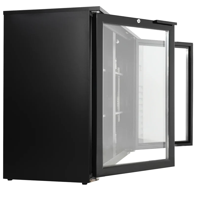 Barkühler 2 Glastüren Schwarz 305L - 1434x520x860 mm - 0,25 kW