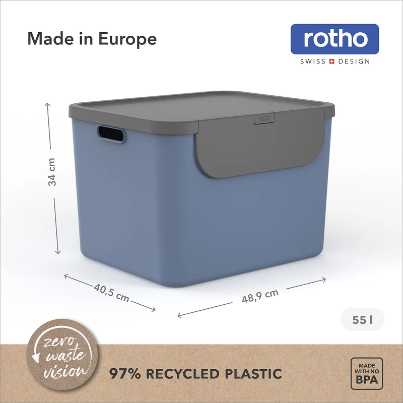 Recyclingbehälter 55 l - 2er Set ALBULA