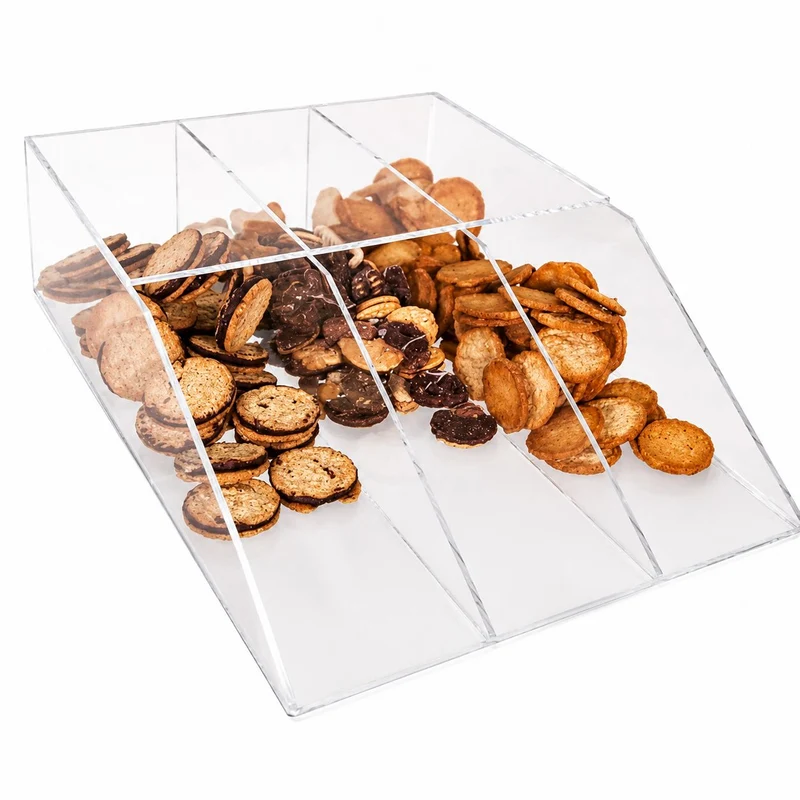 Gebäckschütte Acryl – 1-fach & 3-fach für Bäckerei, Snacks & SB-Bereiche