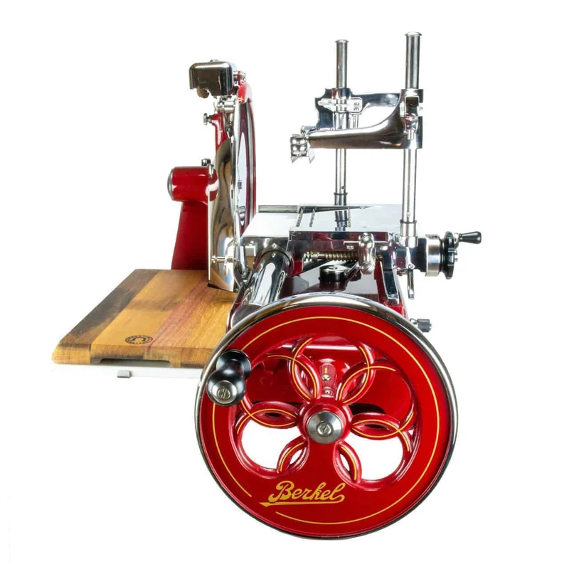 Berkel Volano P15 Rot, Aufschnittmaschine mit Schwungrad + Einlegebrett