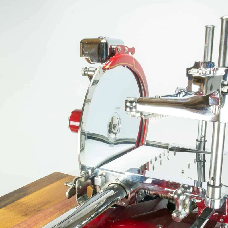 Berkel Volano P15 Rot, Aufschnittmaschine mit Schwungrad + Einlegebrett