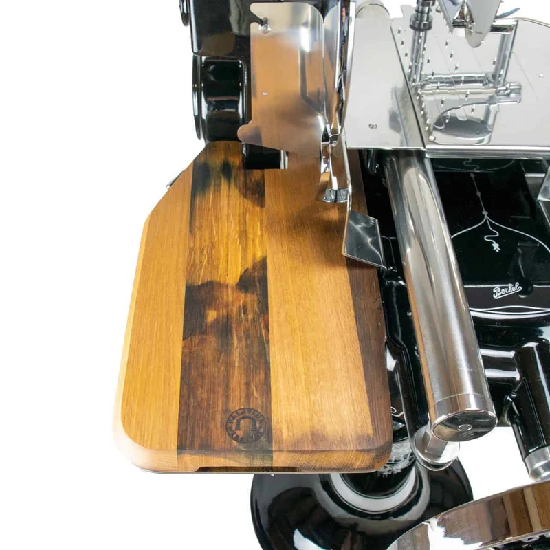 Berkel Volano B114 Schwarz | manuelle Schwungradmaschine mit Fassholzbrett