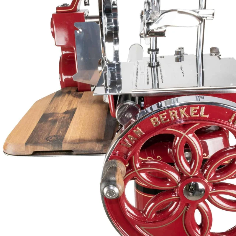 Berkel Volano B114 Rot manuelle Aufschnittmaschine mit passgenauen Einlegebrett