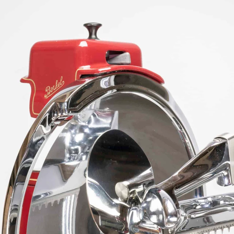 Berkel Volano B114 Rot manuelle Aufschnittmaschine mit passgenauen Einlegebrett