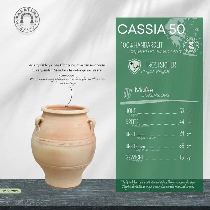 griechische Amphore "Cassia" H=50 cm