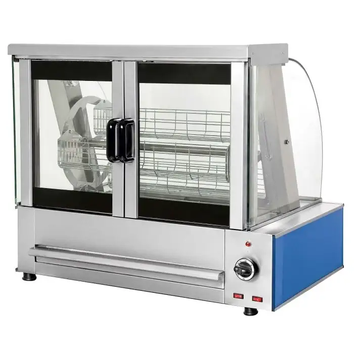 Elektro Hähnchengrill - 4 Körbe - 5,4 kW - 940x590x790 mm