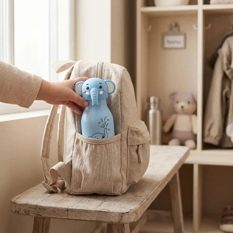 Personalisierte Trinkflasche Kinder Elefant – 450 ml