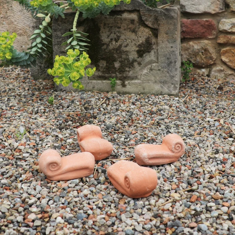 terracotta Topfschnecken Set 4 St.