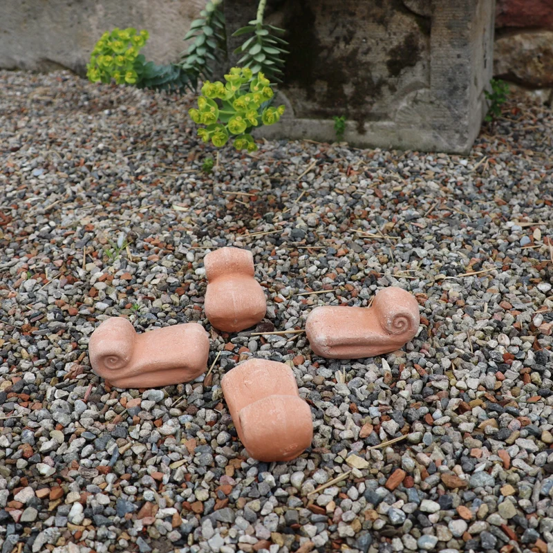 terracotta Topfschnecken Set 4 St.