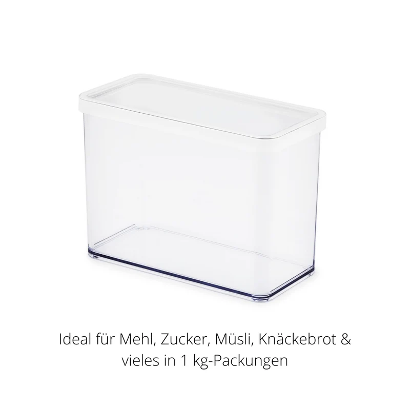 LOFT Vorratsdose Weiss - 20x10x14.2cm (2.1L)