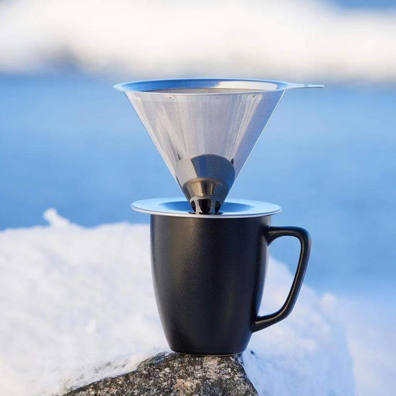 Kaffeebereiter aus Edelstahl