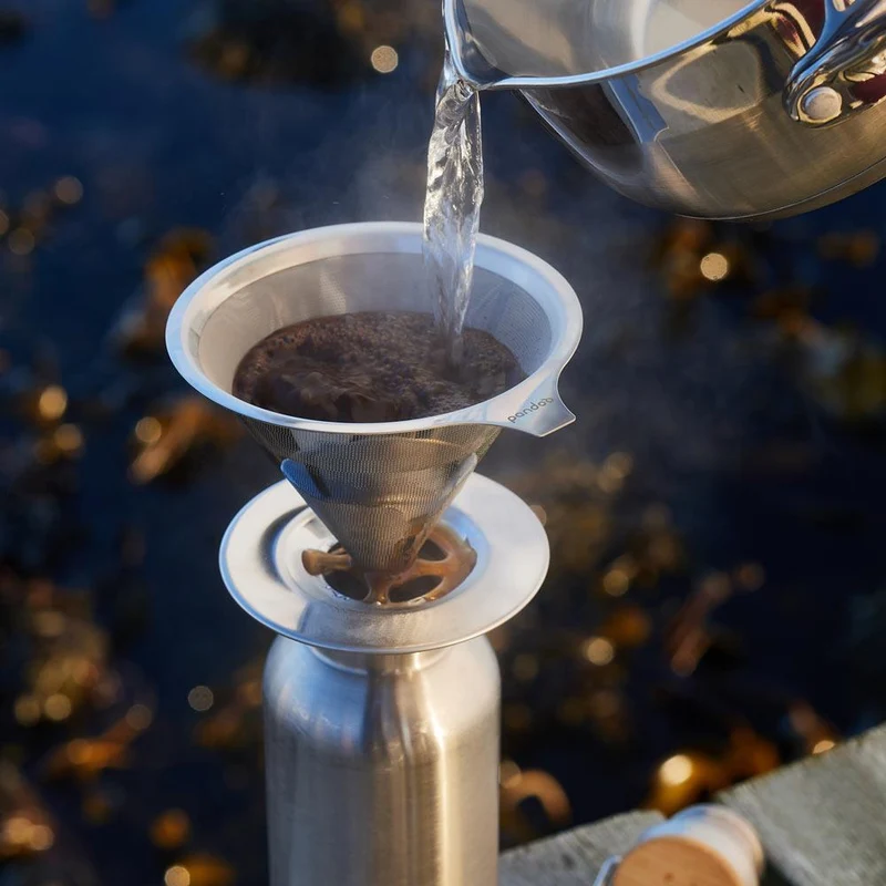 Kaffeebereiter aus Edelstahl