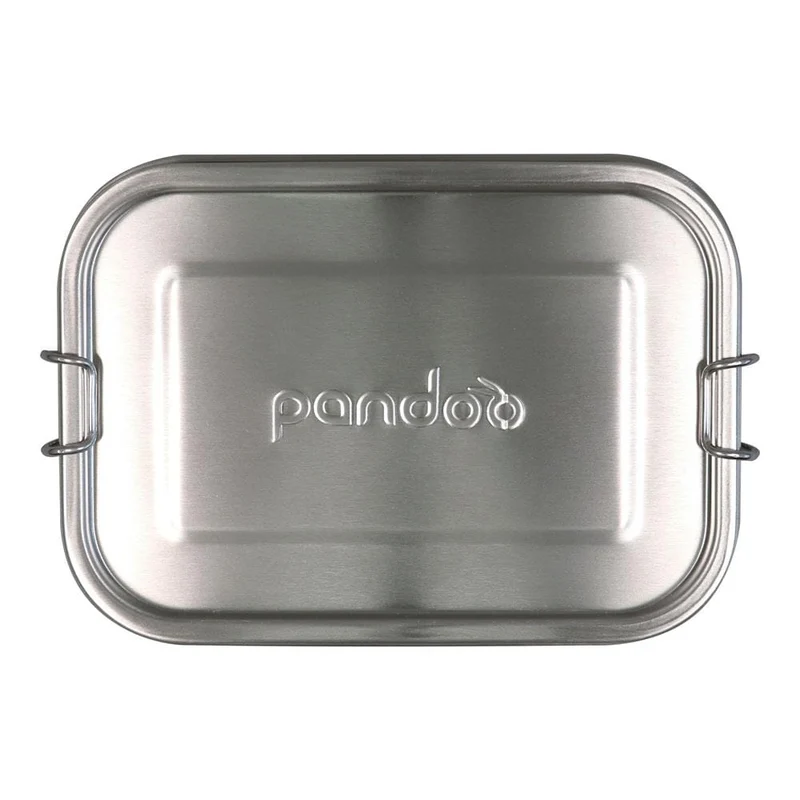 Lunchbox aus Edelstahl mit Trennsteg