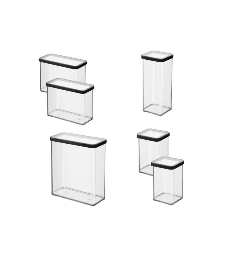 Vorratsdosen-Set LOFT Schwarz(6-teilig)