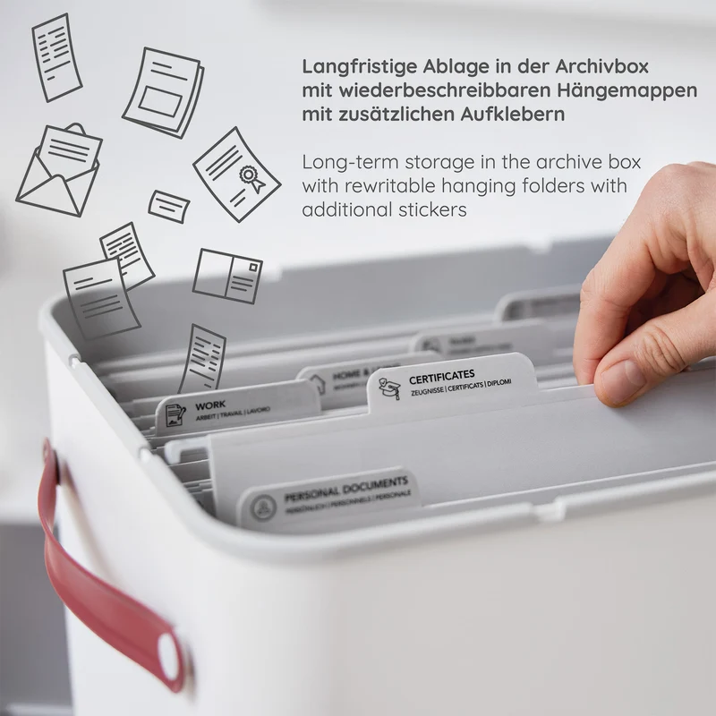 Archivbox Dokumentenorganizer MY PAPER Plus
