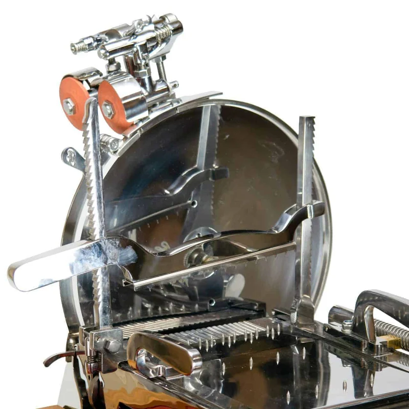 Berkel Volano L16 nostalgische Schwungrad Aufschnittmaschine Rot + handgefertigtem Einlegebrett