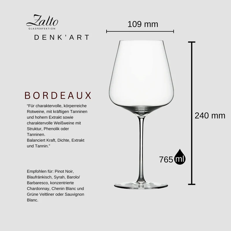 Zalto Denk´Art mundgeblasenes Bordeaux Weinglas