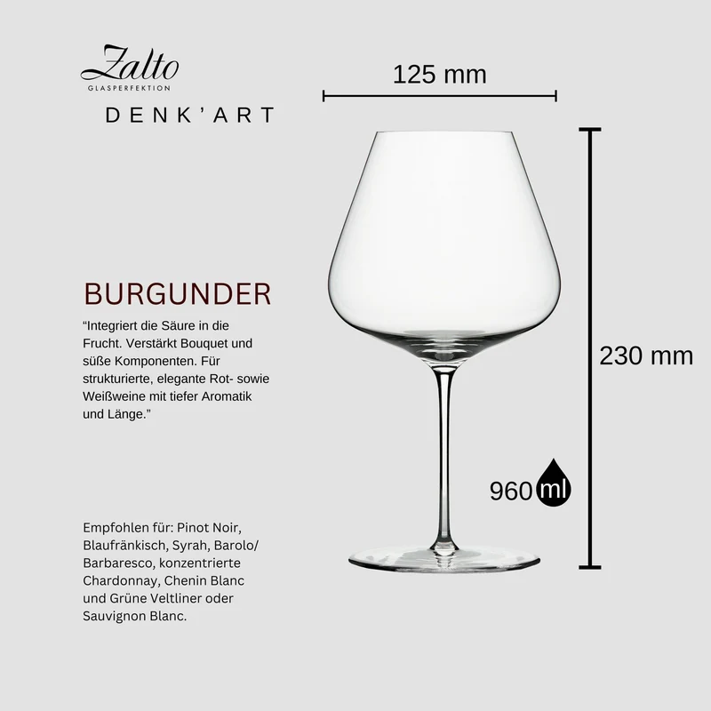 Zalto Burgunderglas Denk´Art mundgeblasene Weingläser