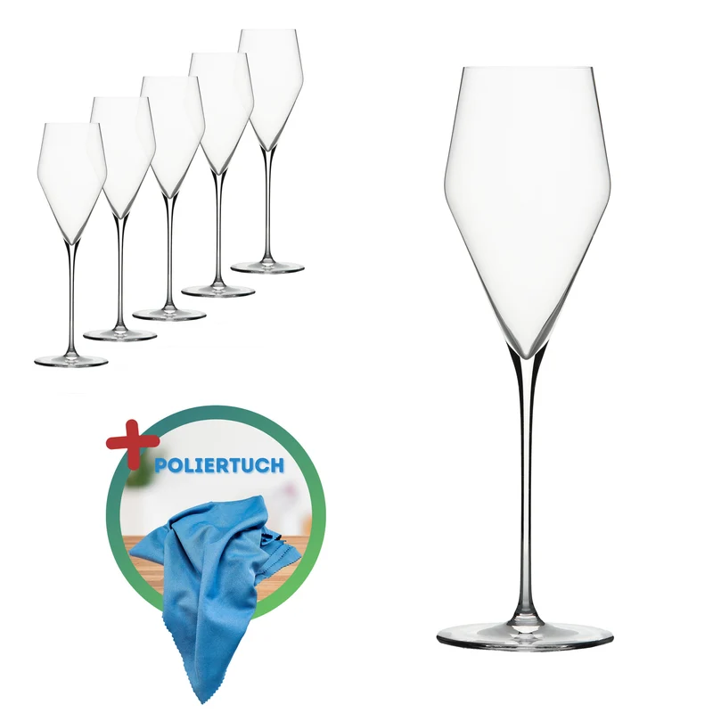 Zaltoglas Glasmanufaktur Denk´Art mundgeblasenes Champagnerglas