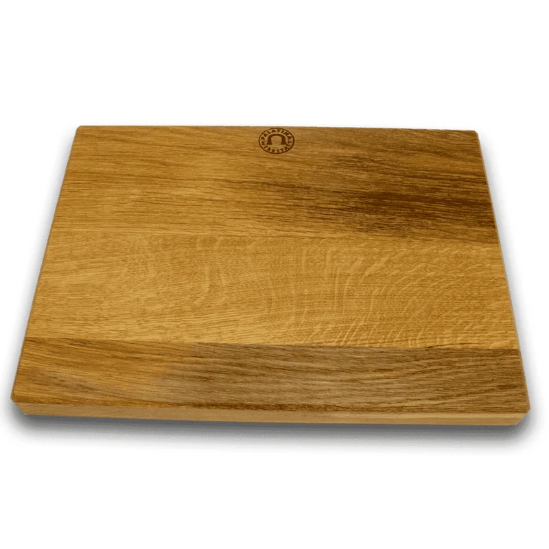 Brotschneidebrett 40x30 cm mit Rillen aus Fassdauben