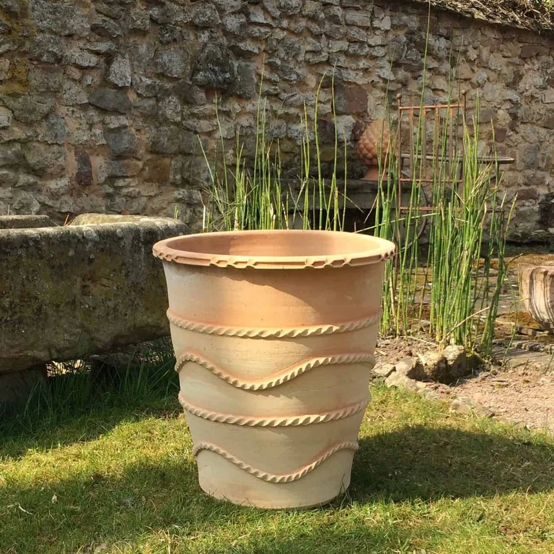 terracotta Pflanzkübel "Acanthus", H=50 cm