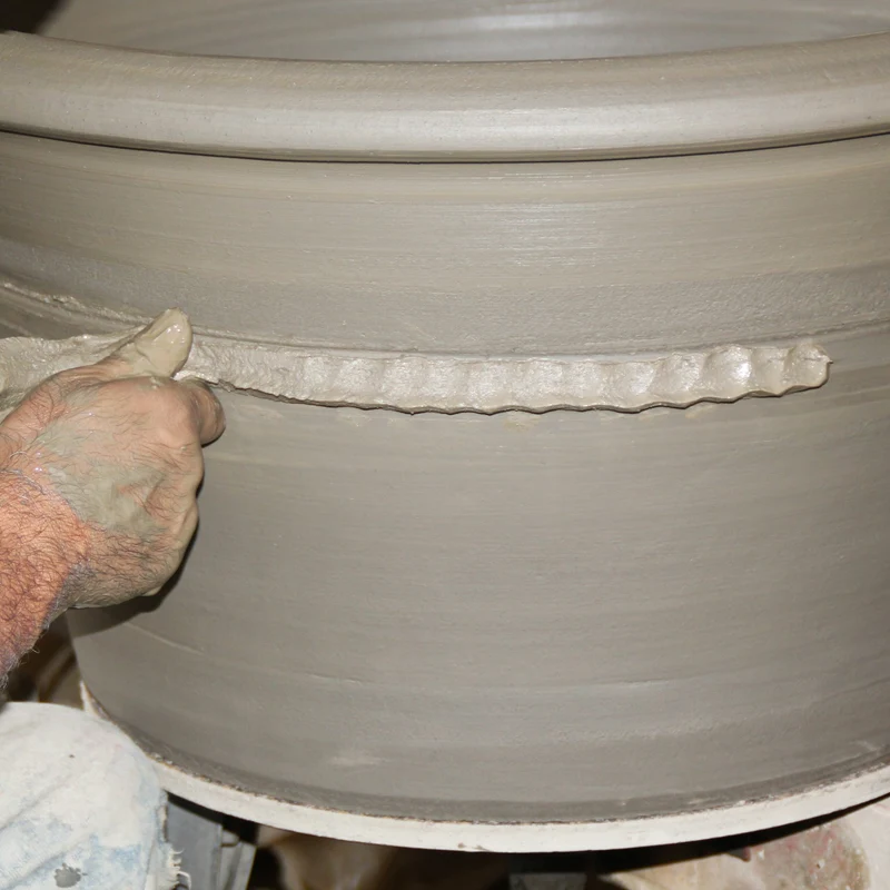 terracotta Pflanzkübel "Acanthus", H=50 cm