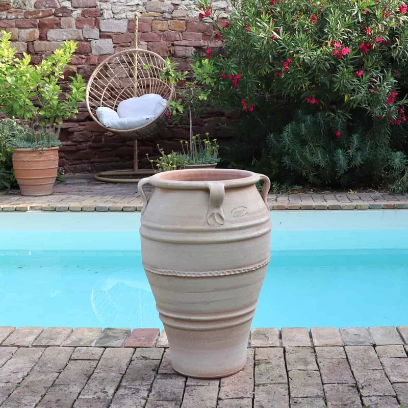 frostfeste terracotta Amphore "Datura", H=70 cm