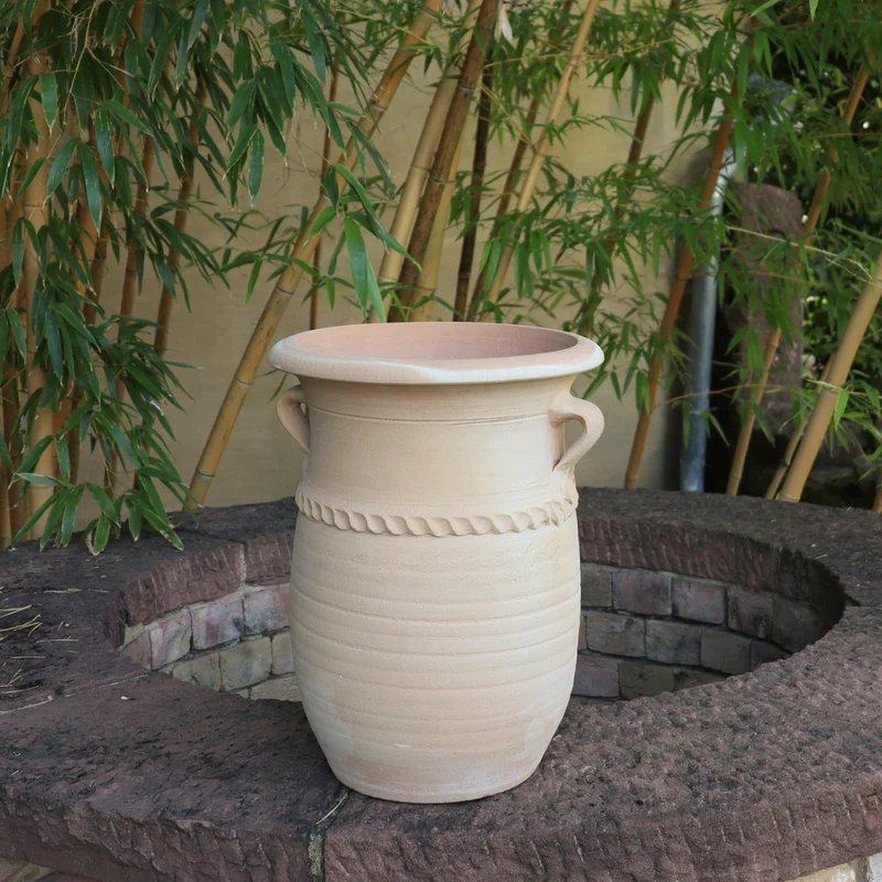 Griechische Amphorenvase Cistus 40 cm – frostfeste Terracotta Amphore zum Bepflanzen