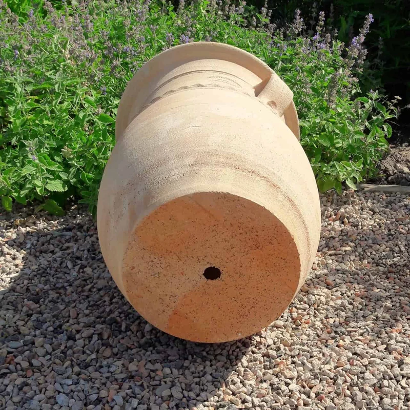 Griechische Amphorenvase Cistus 40 cm – frostfeste Terracotta Amphore zum Bepflanzen