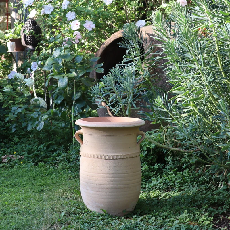 Griechische Amphorenvase Cistus 40 cm – frostfeste Terracotta Amphore zum Bepflanzen