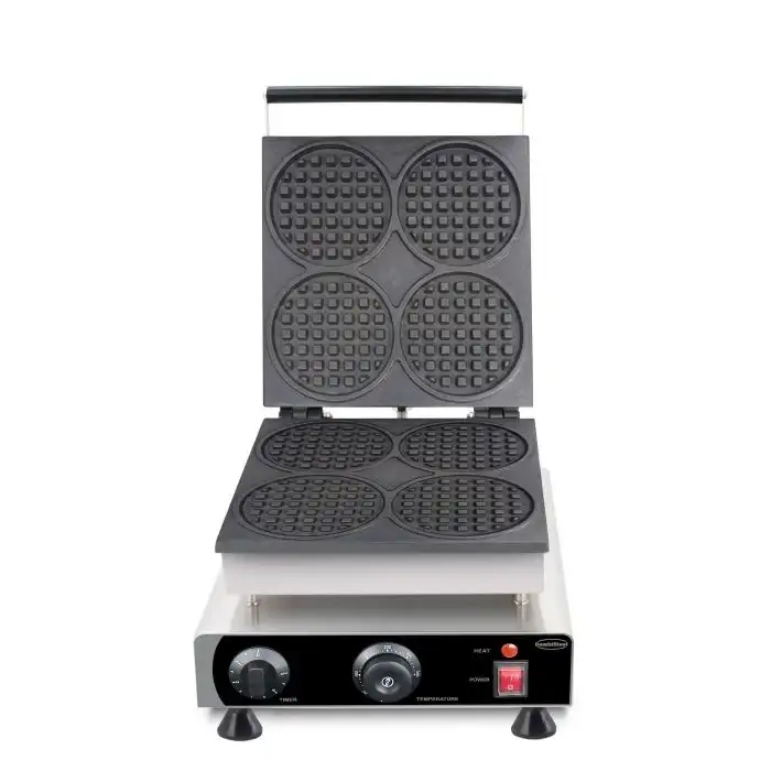 Waffeleisen - 4 Stück - Rund - 1,75 kW - 305x430x505 mm