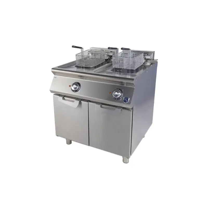 VIRTUS Elektro-Fritteuse - 2x 10 Liter - 18 kW - 800x730x870 mm