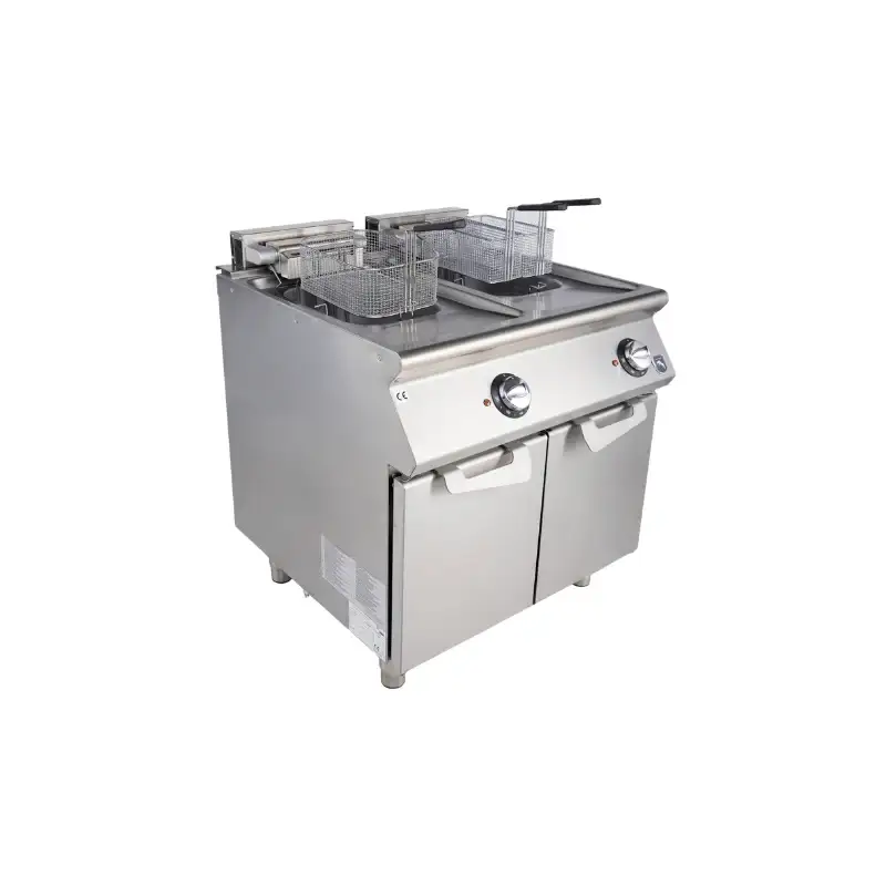 VIRTUS Elektro-Fritteuse - 2x 10 Liter - 18 kW - 800x730x870 mm