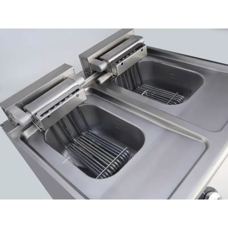 VIRTUS Elektro-Fritteuse - 2x 10 Liter - 18 kW - 800x730x870 mm