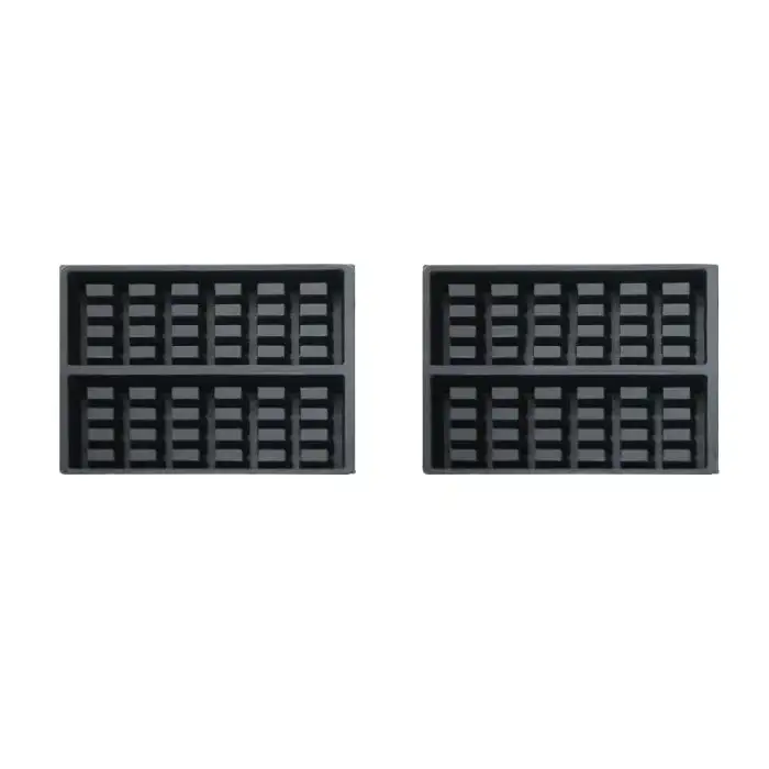 Belgische Waffeleisen - Rotierend - 2 Stück - 1,2 kW - 605x280x250 mm