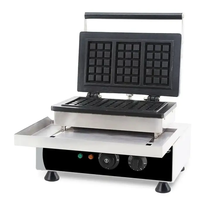 Belgische Waffeleisen - 3 Stück - 1,75 kW - 380x350x465 mm