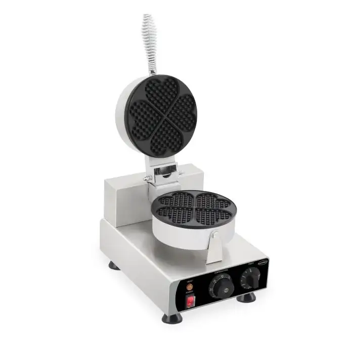 Waffeleisen - 4 Stück - Herzform - 1 kW - 450x250x270 mm