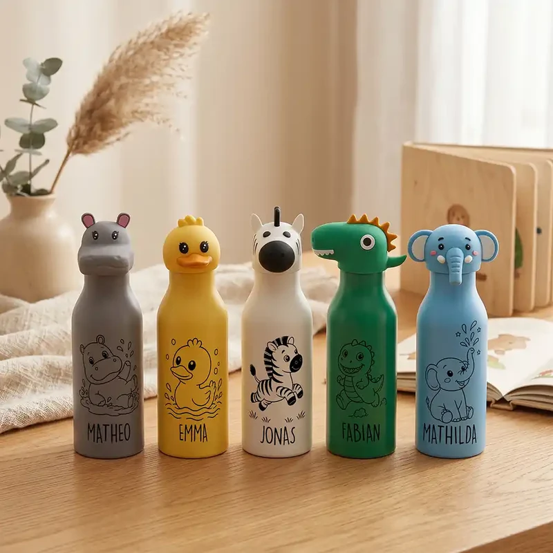 Personalisierte Trinkflasche Kinder Ente – 450 ml