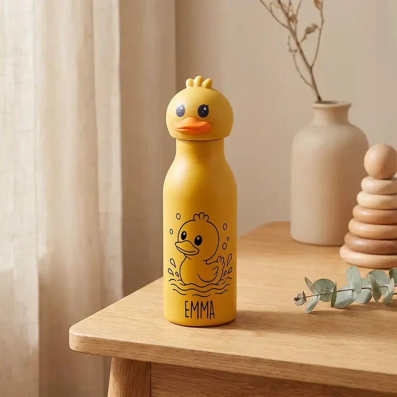 Personalisierte Trinkflasche Kinder Ente – 450 ml