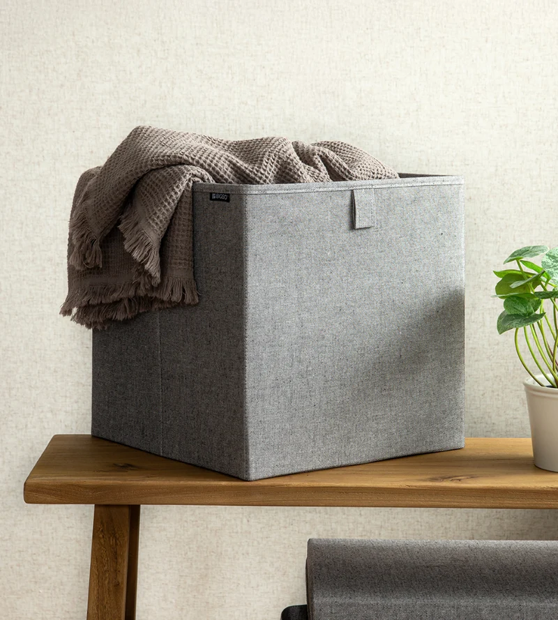 SOFT ll Aufbewahrungsbox CUBE - Grau
