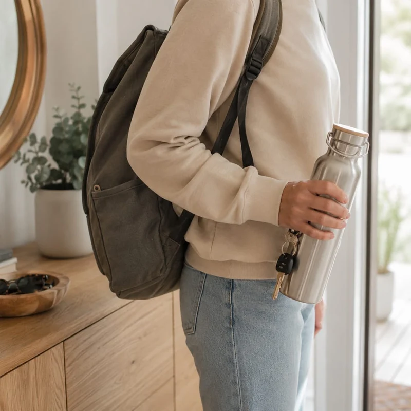 Edelstahl Trinkflasche mit oder ohne Isolierung