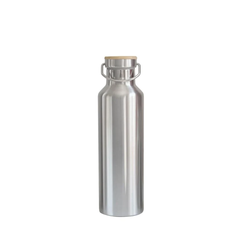 Edelstahl Trinkflasche mit oder ohne Isolierung