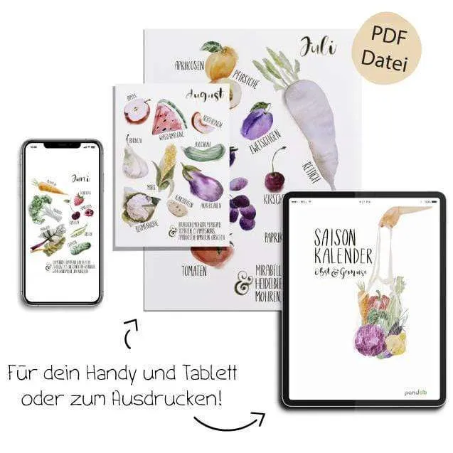 Obst- und Gemüsenetze | 3er- und 6er-Set | Bio Baumwolle