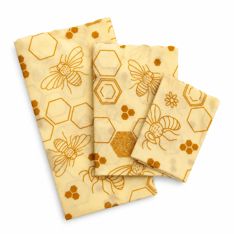 Bienenwachstücher Starter Set (3 Größen) - Ersetzt Plastikfolie