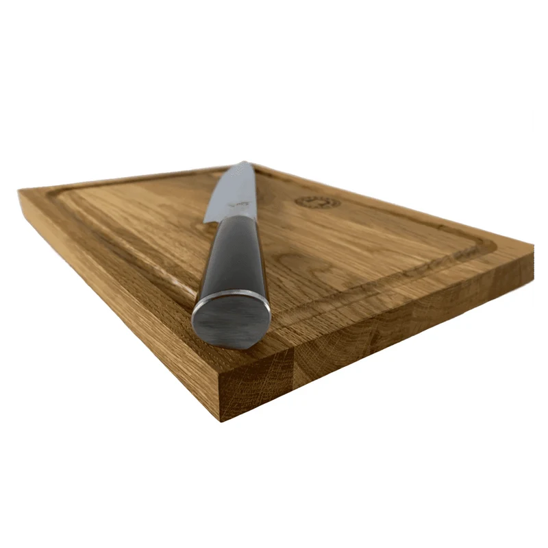 Kai Shun Classic DM-0704 Schinkenmesser, 23 cm Klinge Damast + Eichenbrett, 30x22 cm